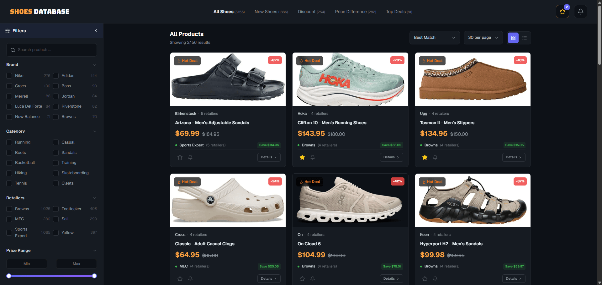 Retail Price Comparison App